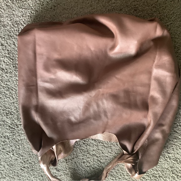 Anthropologie Rose Gold Leather Tote - Picture 5 of 7